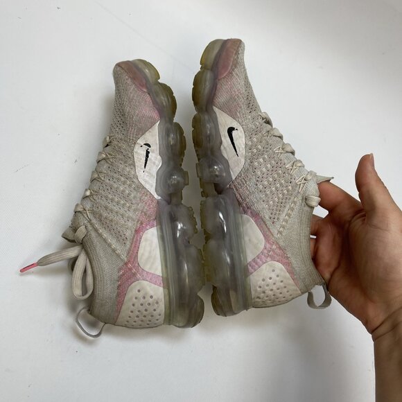 Nike Womens Air Vapormax Flyknit 2 White Hydrogen Pink Sz. 7 942843-102 Read - Picture 7 of 16
